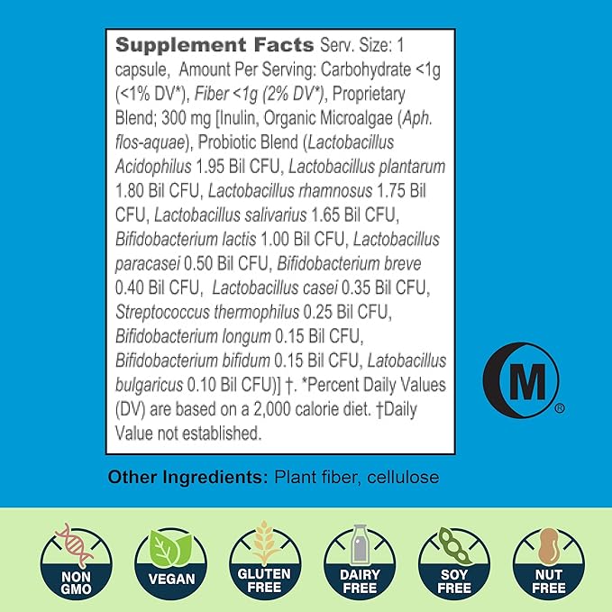 New Earth Spectrabiotic® - Full Spectrum Probiotic Supplement, 30 ct - Supports Digestion, Nutrient Absorption & Gut-Brain Axis for Vibrant Health