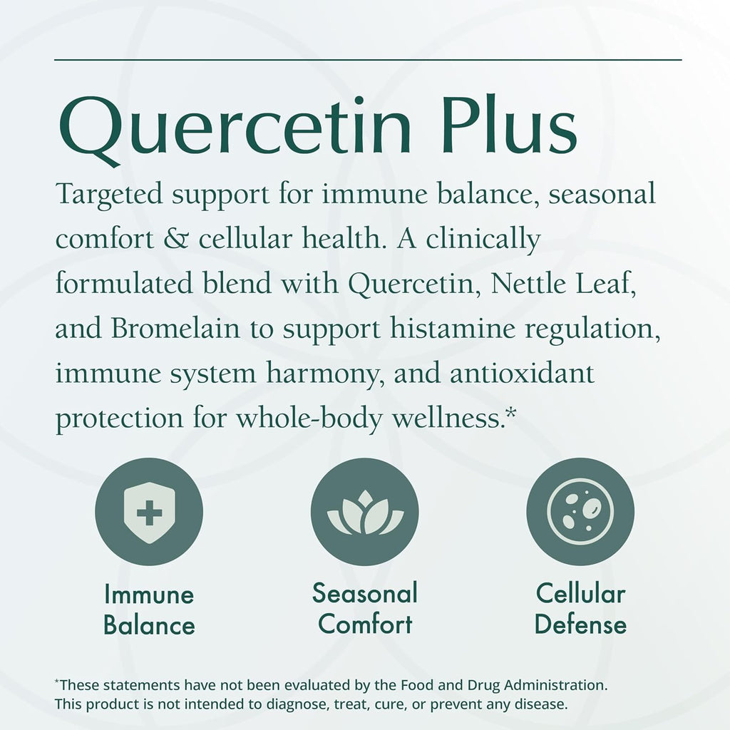 Natura Health Products Quercetin Plus Supplement - Modulates Healthy Immune and histamine Response - Featuring Bromelain, Vitamin C, Nettle Leaf & Quercetin (90 Capsules)