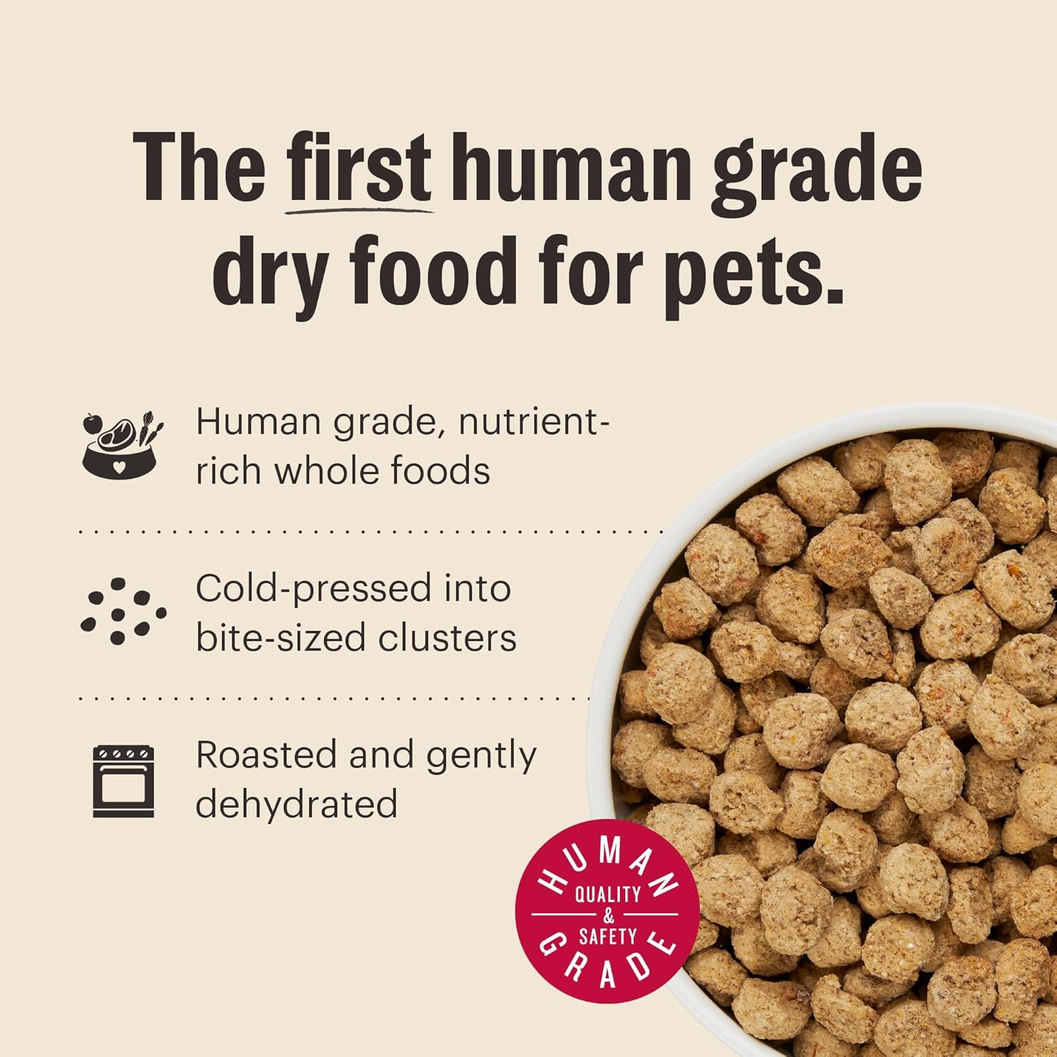 The Honest Kitchen Essential Clusters Dog Whole Grain Turkey & Chicken 5 lb Bag