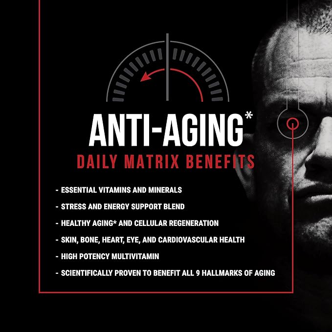 Jocko Fuel TIME WAR - Multivitamin for Men & Women. NAD Supplement for Healthy Aging, Heart, Bone, & Eye Health. Essential Vitamins and Minerals, Supports Stress Relief + Energy Levels - 30 Day Supply
