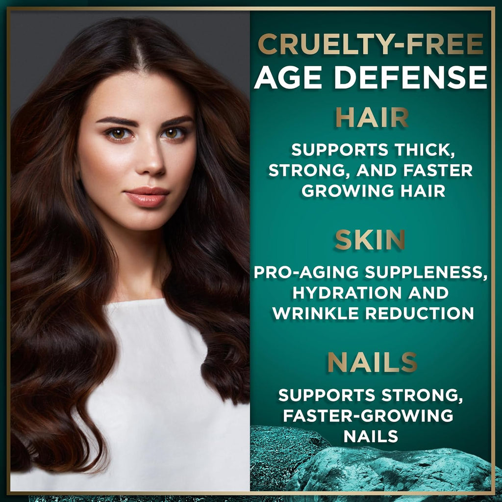 WILD FUEL Vegan Collagen Builder - Biotin, Organic Superfood, Amino Acids Glycine, Lysine, Proline Plant-Based Collagen Booster Supplements - 30 Organic Extract Tablets