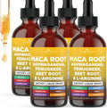 Organic Maca Root Liquid Drops with Ashwagandha, Nettle, Fenugreek, Beet Root and L-Arginine Liquid Multivitamin for Women and Men - 8oz