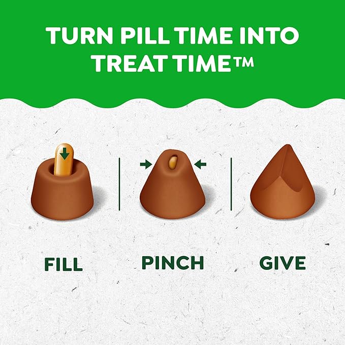 Greenies Pill Pockets for Dogs Large Size, Dog Treat Pouch for Capsule Medication, Cheese Flavor, 15.8 oz. Pouch