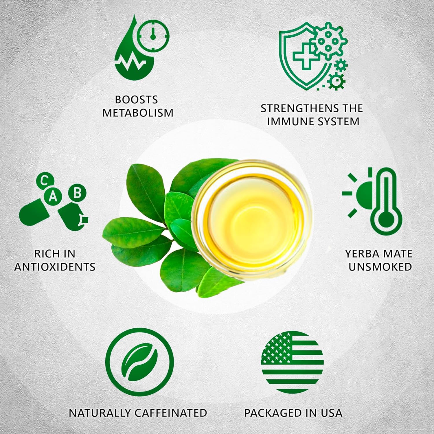 Yerba Mate Tea - Green Cut & Sifted - Unsmoked Energy Boost - 50 Tea Bags - Packed with Nutrients - Your Perfect Coffee Replacement