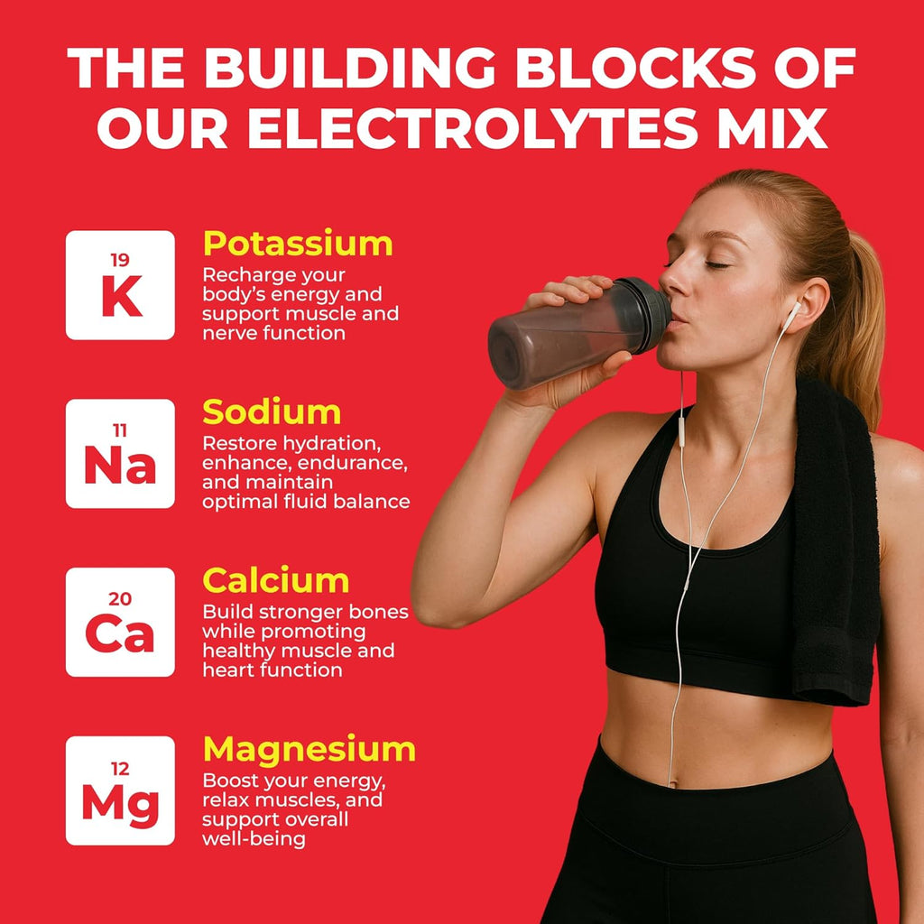 Keto Vitals Energy Powder + Electrolytes with 100mg Natural Caffeine, L Theanine & Organic Lion's Mane Extract - 60 Servings Energy Drink Powder for Workouts - Sugar Free Electrolytes