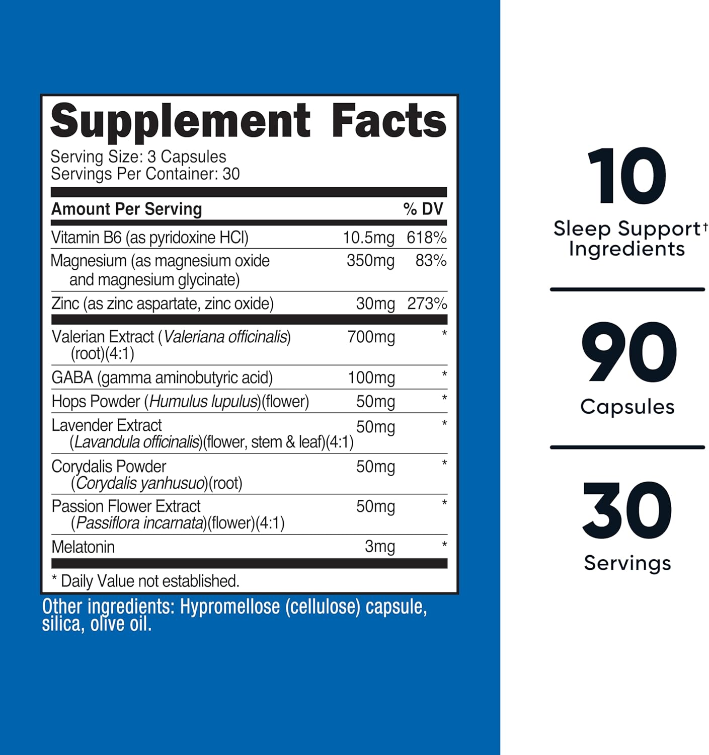 Nutricost Sleep Aid Complex (1330mg Serving) (90 Caps) (3 Pack)