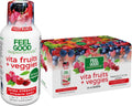 FeelGood Superfoods Vita Fruits and Veggies Immune Support Shot Supplements, Fruit Punch Flavor, Pack of 10 Immunity Shots, Immune System Booster Drink Made with 25 Organic Fruit & Vegetables