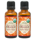 US Organic 100% Pure Sweet Orange Essential Oil - USDA Certified Organic - 30 ml Pack of 2 - w/Improved caps and droppers (More Size Variations Available)