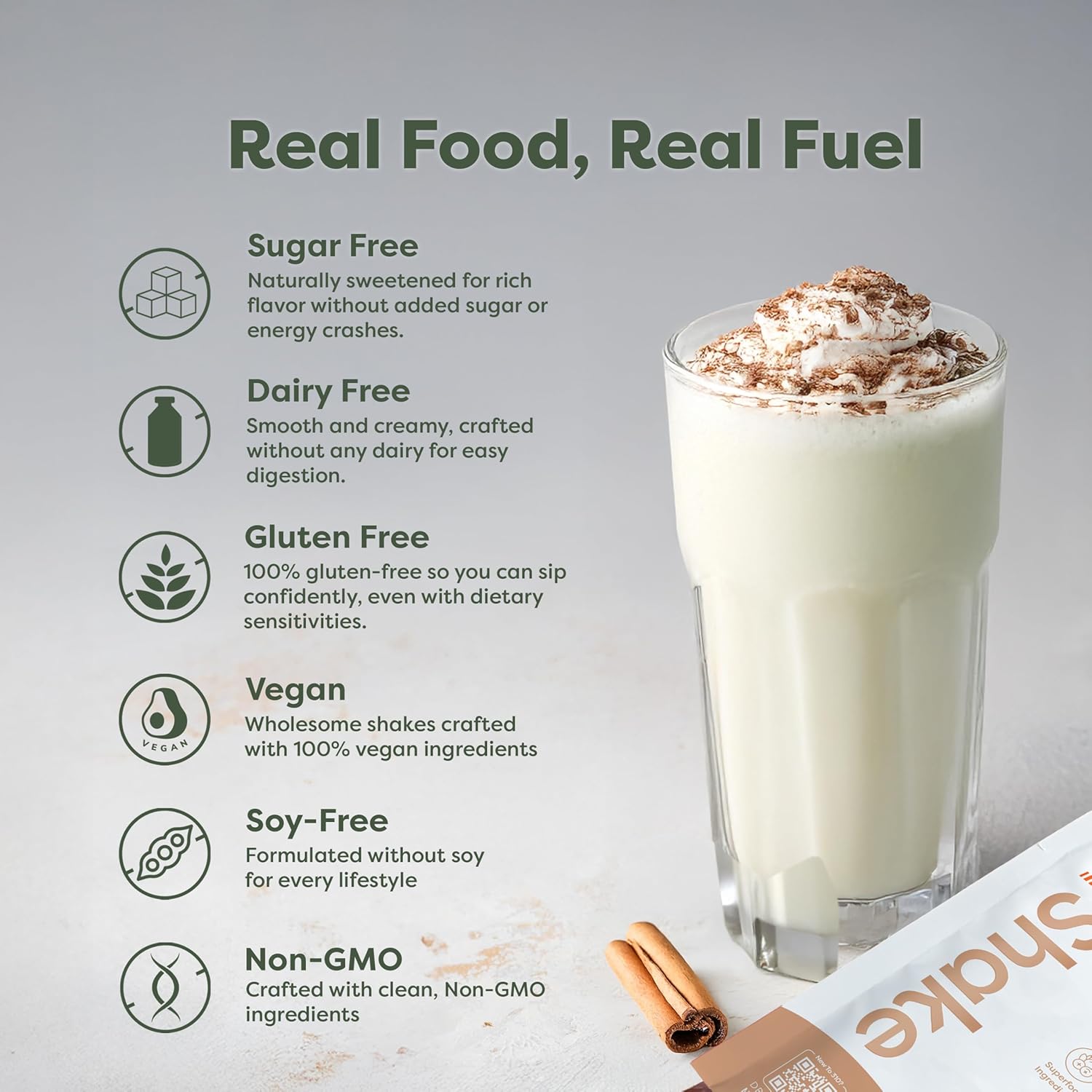 310 Nutrition All-In-One Meal Replacement Shake - Plant-Based Protein Powder with High Fiber, Probiotics, Digestive Enzymes & Adaptogens - Low Carb Vegan Keto Friendly Superfoods Smoothie - Horchata Flavor - 28 Servings
