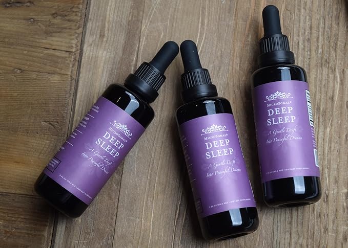 Deep Sleep – Organic Sleep Support Drops for Restful Nights & Relaxation – Non-Melatonin Herbal Blend with Valerian, Ashwagandha, Tulsi & Chamomile – 2 fl oz