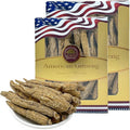 Wisconsin American Ginseng, American Wisconsin Ginsengss Slices Root 西洋参/花旗参 Energy for Men & Women Ginseng in Soup, Tea Smoothies 4 Ounce Box of 2 Medium Long-Branch