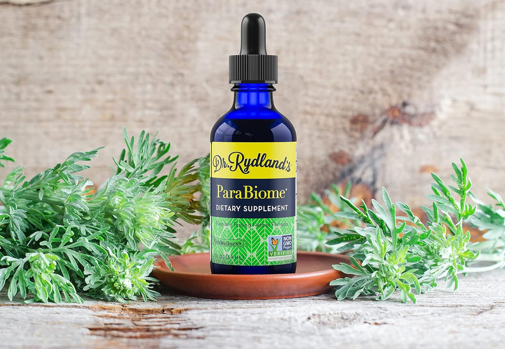 Dr. Rydland's Herbal Supplement | Created by KidsWellness, Effective on Adults & Children | ParaBiome Advanced Cleanse and Digestive Support | Made with Black Walnut, Clove, Wormwood | 2 Ounce Bottle