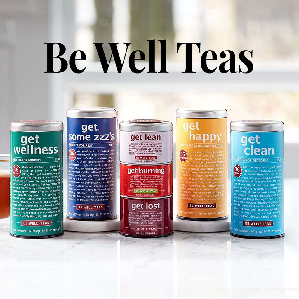 The Republic of Tea Green Rooibos Tea - Get Burning - Herbal Tea For Metabolism, 36 Tea Bag Refill