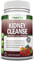 KIDNEY CLEANSE - Detox and Support For Urinary Tract, Bladder and Kidneys - All Natural Herbal Supplement Formula With Organic Cranberry, Astragalus, Turmeric, Goldenrod, Gravel Root, Juniper and More