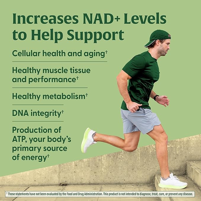 MegaFood NAD+ Supplement with Nicotinamide Riboside & Resveratrol - NMN Supplement Alternative - Vitamin B12, B6, Methylfolate & Niacin - NAD for Healthy Aging - Non-GMO - 60 Capsules, 30 Servings