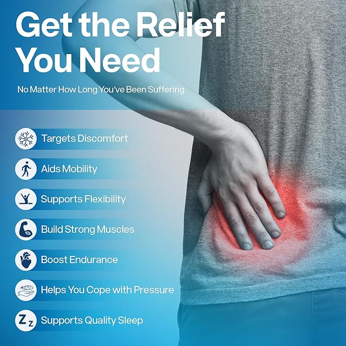 SciatiEase Sciatic Nerve Health Support Supplement - Nerve Support Formula with AlphaPalm, Pea, Vitamin B Complex, Alpha Lipoic Acid 300mg - 3 Bottles