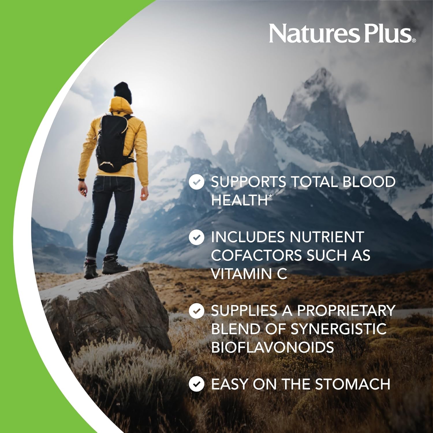 NaturesPlus Hema-Plex Iron - 60 Fast-Acting Softgels - 85 mg Iron + Vitamin C & Bioflavonoids for Healthy Red Blood Cells - Vegan, Gluten Free - 20 Servings
