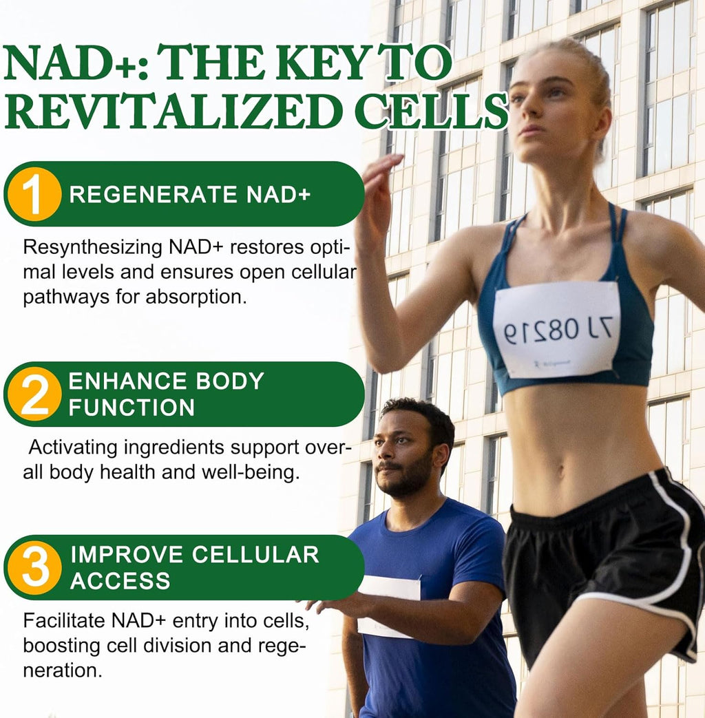 NAD Supplement,NAD Nicotinamide Riboside,Extra Strength NAD Alternative Liposomal,Boost NAD & Resveratrol + for Women & Men,Energy Anti-Aging,Cell Regeneration,120 Capsulesbottl-120