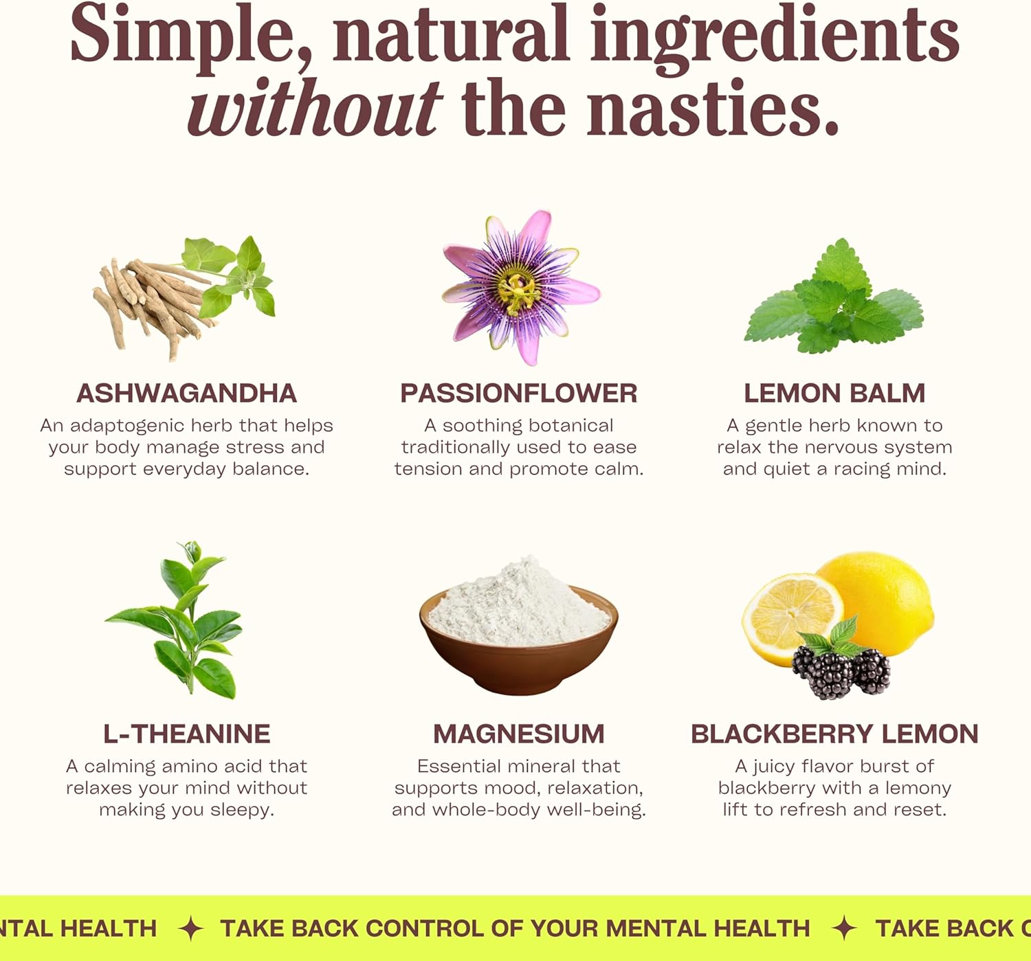 PROXY Just Chill Stress Relief Gummies | Daily Calm with Ashwagandha, Magnesium, L-Theanine, Lemon Balm & Passionflower | Natural Stress Support & Relaxation | Vegan BlackBerry Lemon, 30 Count