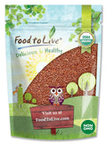 Food to Live Organic Brown Flax Seeds, 8 Ounces – Whole Raw Flaxseeds, Non-GMO, Unroasted, Dried, Kosher, Vegan. Rich in Omega-3 Fatty Acids, and Dietary Fiber. Perfect for Salads, and Baked Goods.