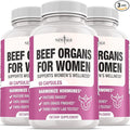 NEW AGE Beef Organ Supplement for Women - Beef Liver, Kidney, Heart and Uterus Tissue, Supports Women's Overall Energy and Health - Pasture Raised, Grass Fed - No Fillers - 180 Capsules