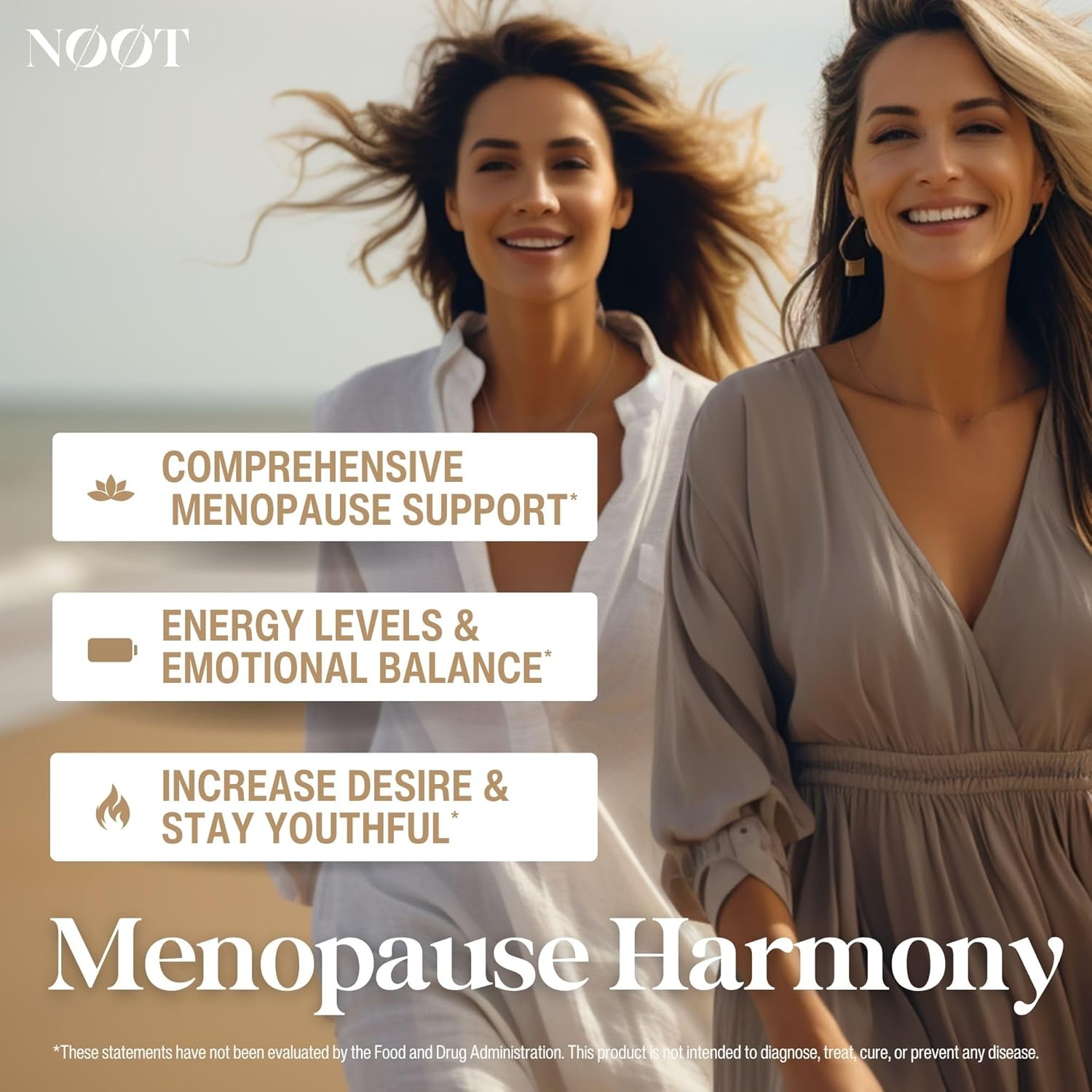 Menopause Harmony - Menopause Supplements for Women, Night Sweats & Hot Flash Relief, Hormone Balance for Women, Biohacking & Nootropics 60 Capsules, 1 Month Supply