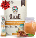 Salud 2-in-1 Hydration Packets + Immunity Electrolytes Powder, Tamarindo - Agua Fresca Drink Mix, Elderberry, Dairy & Soy Free, Non-GMO, Gluten Free, Vegan, Low Calorie, 1g Sugar (15 Servings)