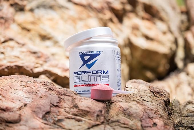 EndurElite Perform Elite- Pre Workout Energy Drink Powder Supplement- Pre-Workout Electrolytes for Endurance Athletes- 20 Servings- Fast Fruit Burst