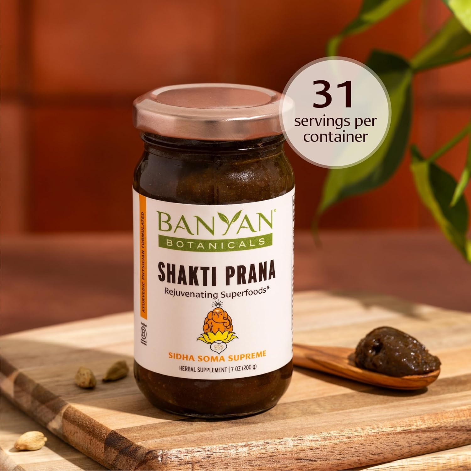 Banyan Botanicals Shakti Prana – Superfood Wellness Blend with Ayurvedic Herbs – Natural Energy Supplement for Vitality and Well-Being* – 7.9 oz – Gluten Free, Non-GMO, Sustainably Sourced