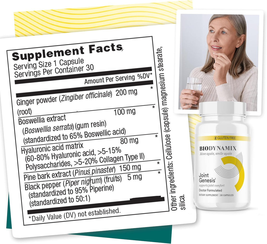 Joint Genesis, Joint Support Formula, Promotes Joint Function, Comfort, and Flexibility, 30-Day Supply, 3 Pack
