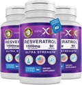 Genex Formulas 1500mg Resveratrol with BioPerine for Absorption (3 Pack) | Organic Trans-Resveratrol Capsules from Japanese Knotweed, Antioxidant Supplement for Healthy Aging