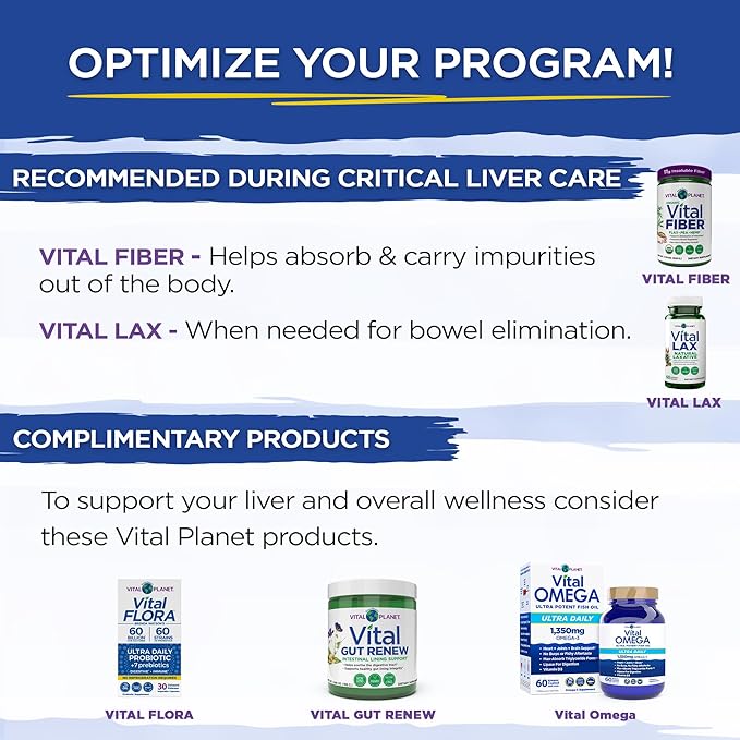 Vital Planet – Critical Liver Care Liver Cleanse Detox & Repair Daily Support with Milk Thistle, NAC Supplement N-Acetyl Cysteine, Dandelion, Turmeric, Berberine, Alpha Lipoic Acid, TMG, 90 Capsules