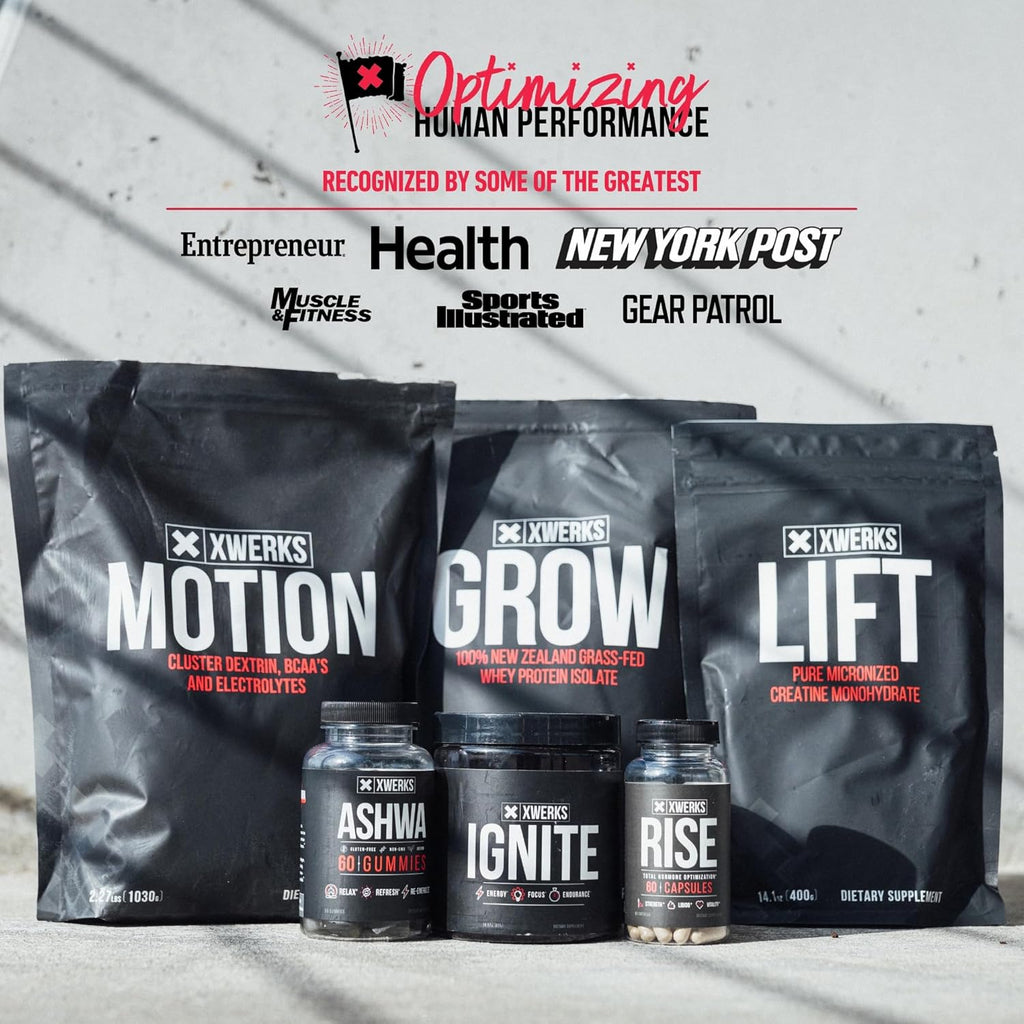 Xwerks Grow 100% New Zealand Grass Fed Whey Protein, 25g Pure Isolate Protein Powder Per Serving, All Natural Paleo and Keto Friendly, Soy Free Gluten Free Easy to Digest, Vanilla, 30 Servings