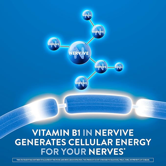 Nervive Nerve Health, Alpha Lipoic Acid, Fortify Nerve Health, Healthy Nerve Function, Healthy Blood Circulation, Supplement, Tablet, 60 Tablets
