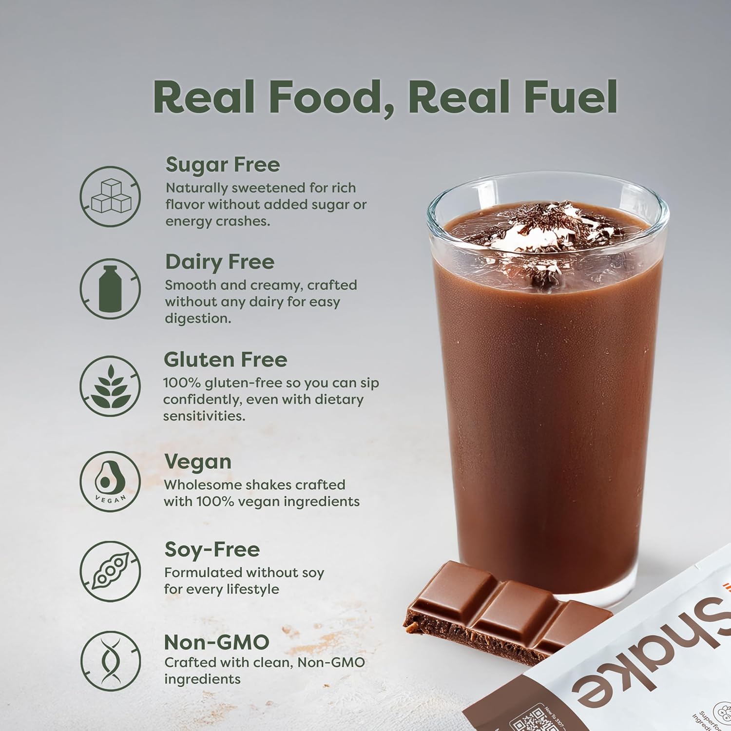 310 Nutrition All-In-One Meal Replacement Shake Powder - Plant-Based Protein Smoothie Blend w/High Fiber, Probiotics & Adaptogens - Low Carb, Vegan, Keto & Paleo Friendly - Chocolate Bliss - 14 Srv