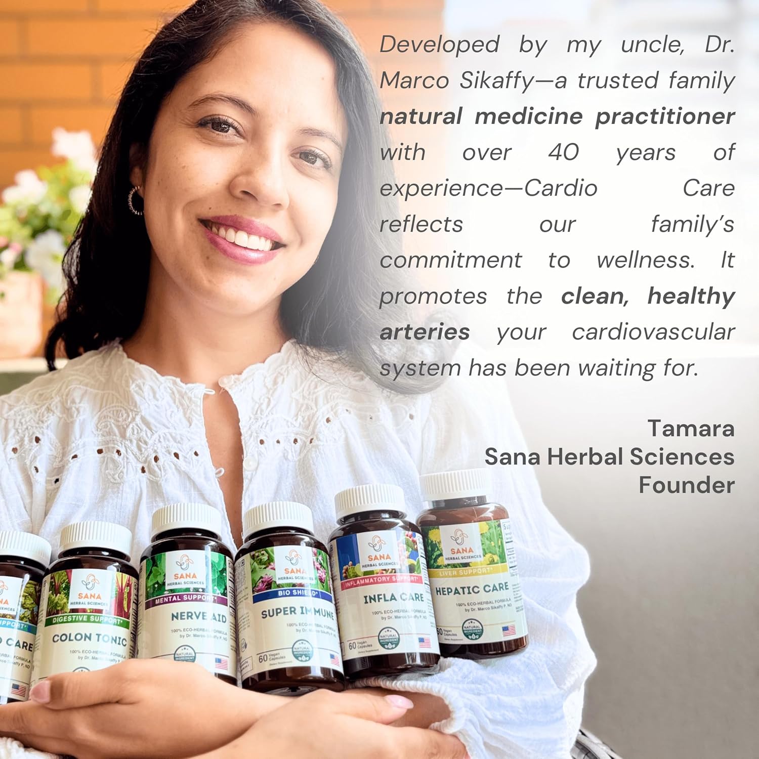 Artery Plaque Removal & Circulation Support – 4-Element Heart Health Supplement for Healthy Cholesterol – 1 Month Supply – by Sana Herbal & Dr. Marco Sikaffy