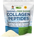 ANDREW LESSMAN Marine, Free Range Collagen Peptides Powder and MSM 120 Servings - Supports Radiant Smooth Soft Skin, Comfortable Joints. Super Soluble No Fishy Flavor No Additives Non-GMO
