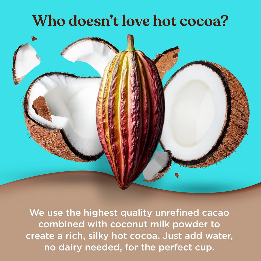 Four Sigmatic Calm Mushroom Cocoa Mix | Organic Mylk Hot Cocoa Mix with Reishi Mushroom | Vegan, Dairy Free | 15 Servings