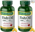 Nature's Bounty Fish Oil Omega 3 Supplements - Supports Heart Health, 1200 Mg Fish Oil, Omega-3, 200 Softgels (Pack of 2)