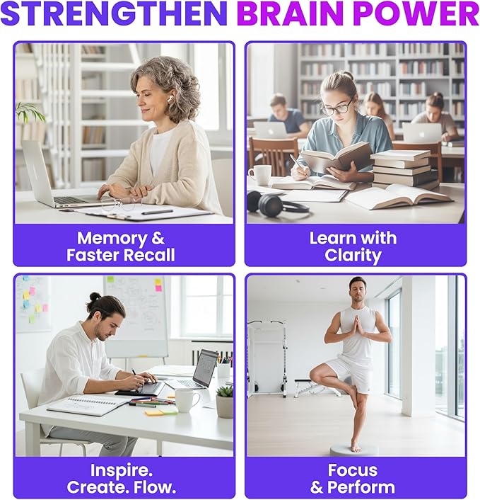 NOOCEPTIN All-in-One Cognitive Enhancer – Full Spectrum Nootropic Brain Support Supplement with Advanced Formula to Boost Productivity, Mental Clarity, Calm Focus, and Performance – 90 Capsules