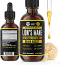 HERBIFY Lions Mane Supplement - Daily Mushroom Supplement for Memory, Focus & Clarity - Brain Booster - Lions Mane Tincture for Immune Support - 4 Fl oz