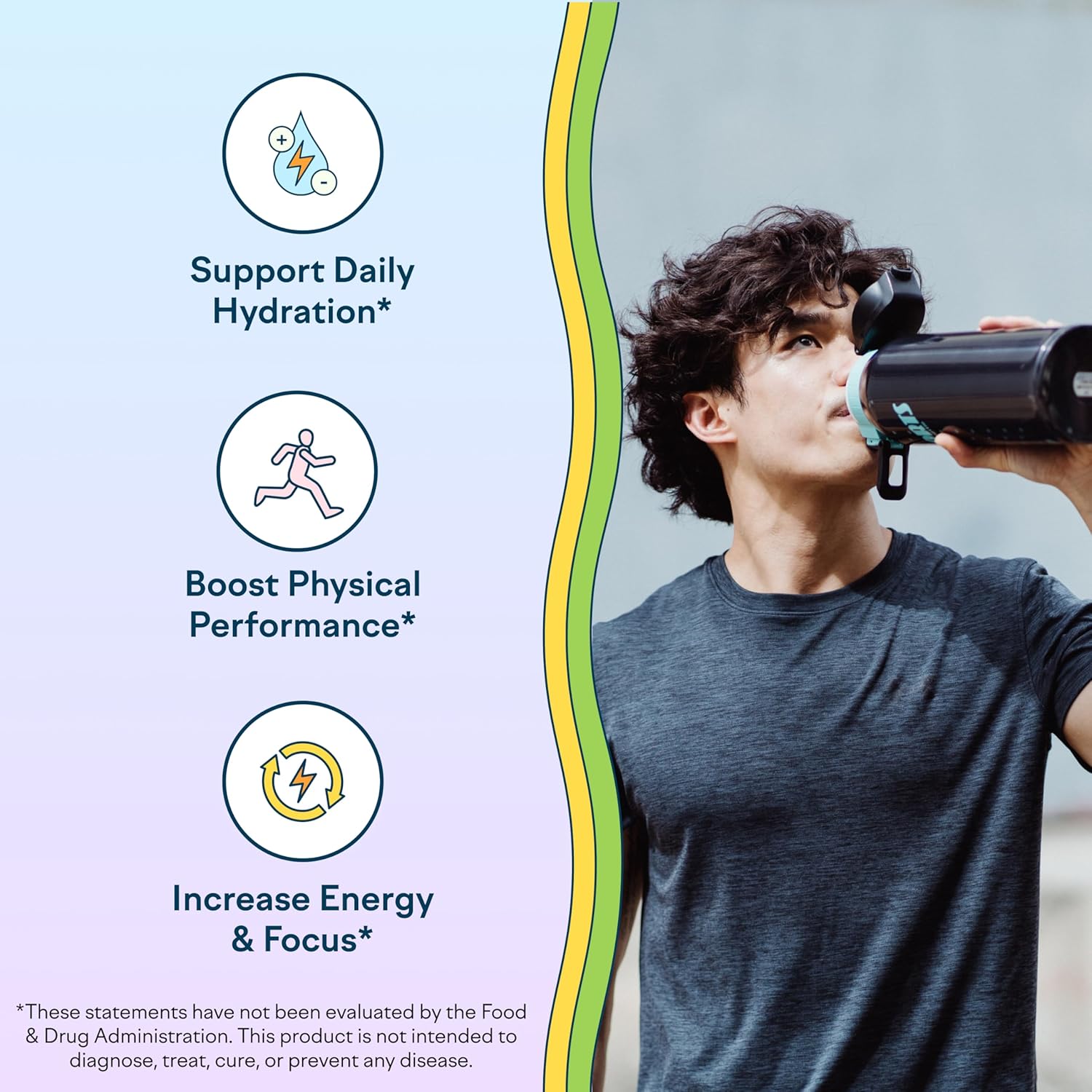 Feel Goods Hydration Hero, 1,000mg Electrolytes Powder, Sugar Free, Magnesium, Organic Coconut Water, L Theanine, Vitamin C & B12, Non GMO, Keto, Vegan, Electrolyte Packets | Guava Fresca, 15 Count