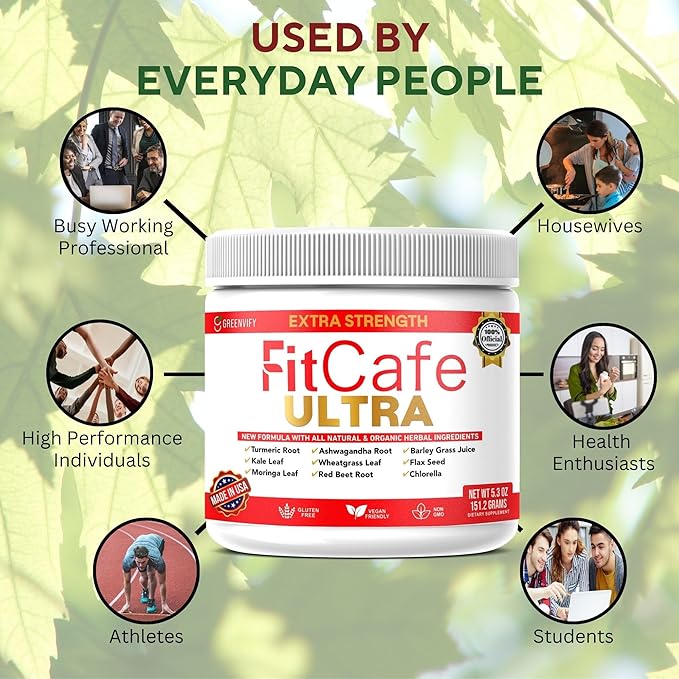 FitCare Ultra Extra Strength Organic Herbal Supplement with Turmeric, Ashwagandha, Moringa (1)