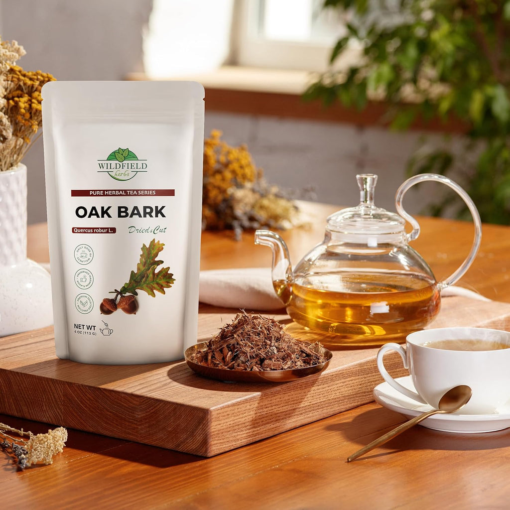 4 oz. Oak Bark Tea Tree Bark Herbs Сascara (Cortex Quercus) - 113g Herb Tea Corteza De Roble