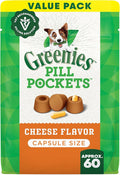 Greenies Pill Pockets for Dogs Large Size, Dog Treat Pouch for Capsule Medication, Cheese Flavor, 15.8 oz. Pouch