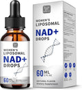 Women's NAD Liquid Supplement, Pure 500mg Liposomal NAD - Cell Regeneration，Energy & Metabolism Support, Vegan,Sugar Free，Additives Free