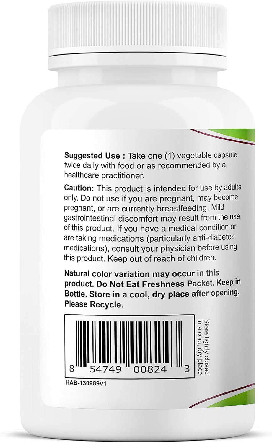 Health As It Ought To Be Fresh Berberine 450mg Supplement | Contains Only Berberine | No Preservatives | 120 Capsules
