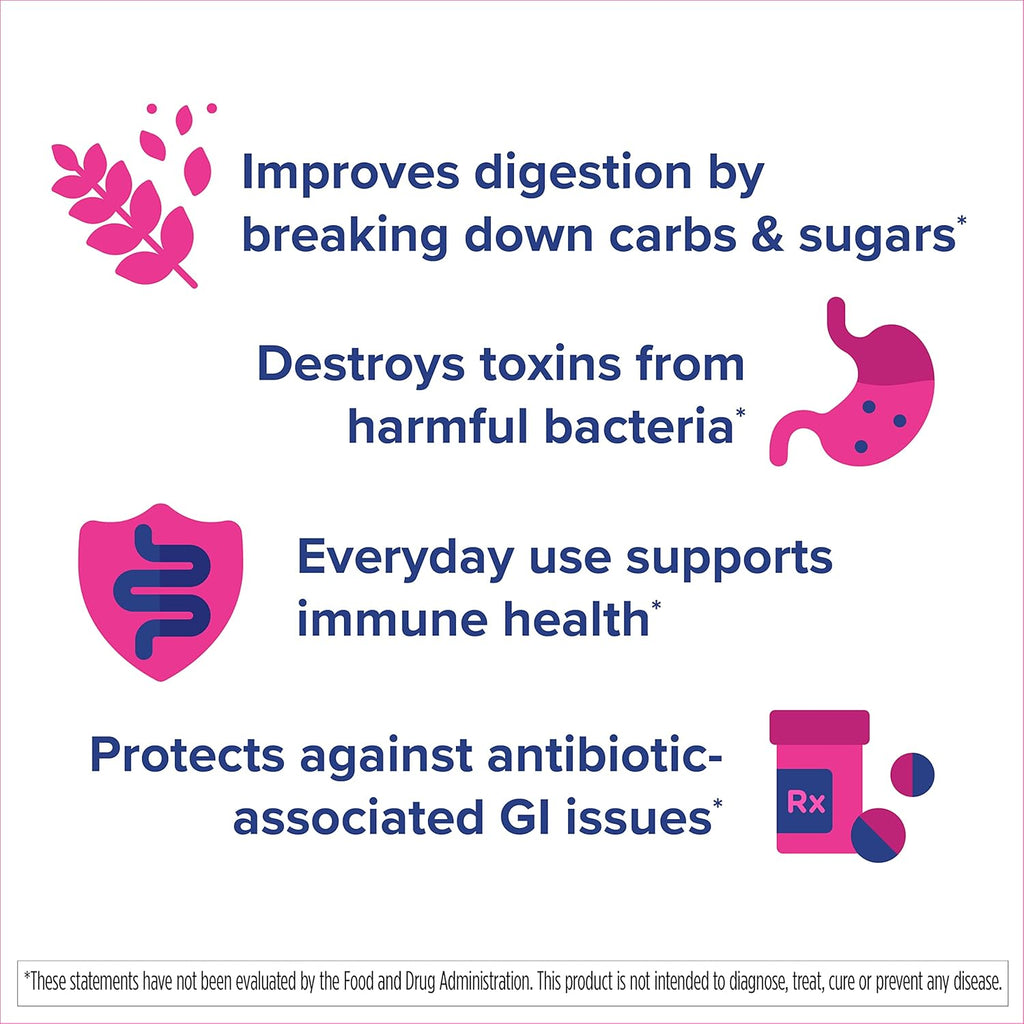 Florastor Kids Dual Action Probiotic Supplement, Strengthens Kids' Digestive & Immune Health, 20 Easy-to Mix Powder Sticks, Packaging May Vary