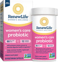 Renew Life Women's Probiotic Capsules, Supports pH Balance for Women, Vaginal, Urinary, Digestive and Immune Health, L. Rhamnosus GG, Dairy, Soy and Gluten-Free, 90 Billion CFU - 30 Ct