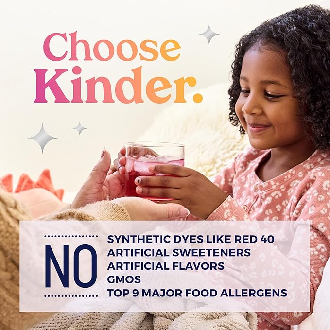 Kinderlyte Electrolyte Powder for Kids and Adults - Drink Mix Hydration Packets (Fruit Punch, 16 Count), No Artificial Sweeteners or Flavors, No Synthetic Dyes, Vegan, Non-GMO, Gluten-Free